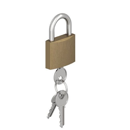 Gatemate Brass Padlock 2.½" 65mm Chrome Shackle