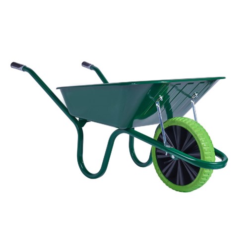 Puncture Free Green 90 Litre Wheelbarrow