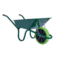 Puncture Free Green 90 Litre Wheelbarrow