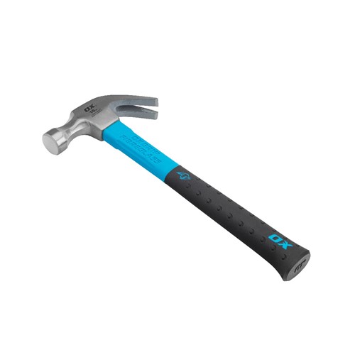 OX-P081616 OX Pro Fibreglass Handle Claw Hammer - 16oz