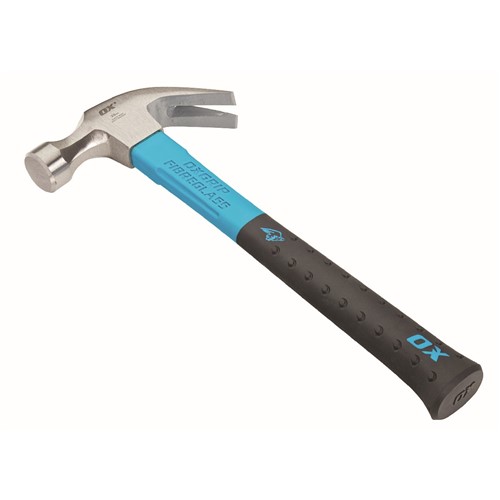 OX-P081620 OX Pro Fibreglass Handle Claw Hammer - 20oz