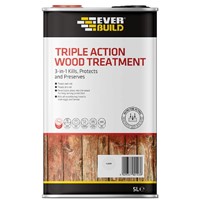Everbuild Triple Action Wood Treatment - Clear - 1L