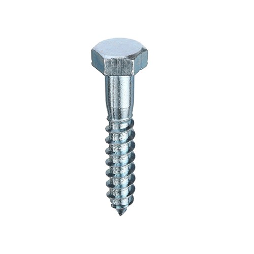 6.0 x 40mm Hex Coach Screw BZP