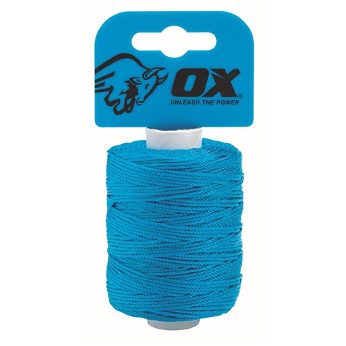 Ox Pro Nylon High Vis Builders Line 105m/350ft - Cyan