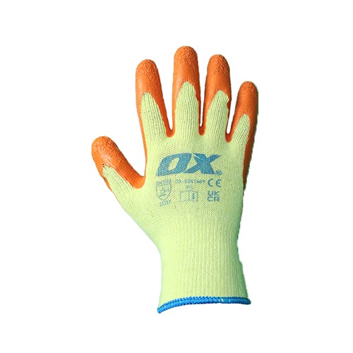 Ox Latex Grip Gloves - Size 10/XL