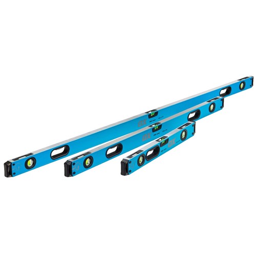 Ox Pro Level Set 600mm, 1200mm, 1800mm Levels With Level Bag