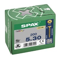 Spax Pozi CSK Woodscrews 5.0 x 30mm