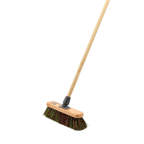 12" Stiff Bassine Mix Sweeper Broom by Buffalo (includes handle)