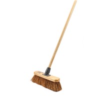 12" Soft Coco Sweeper Broom by Buffalo (includes handle)