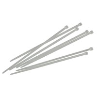 Faithfull Cable Ties (100) White 200mm