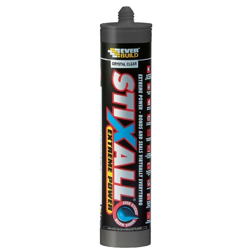 Stixall Building Adhesive & Sealant 290ml - Crystal Clear