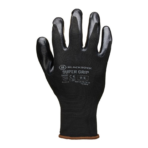 Blackrock Lightweight Nitrile Super Grip Gloves Size 9/L