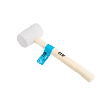 OX-P081816 OX Pro White Rubber Mallet 16oz - 450g