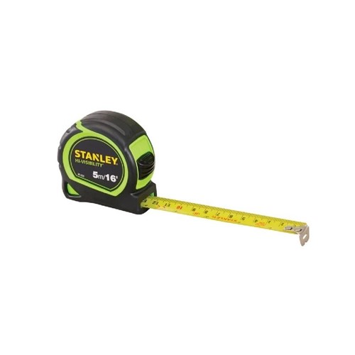 Stanley Hi Visibility Tape Measure 5m/ 16ft