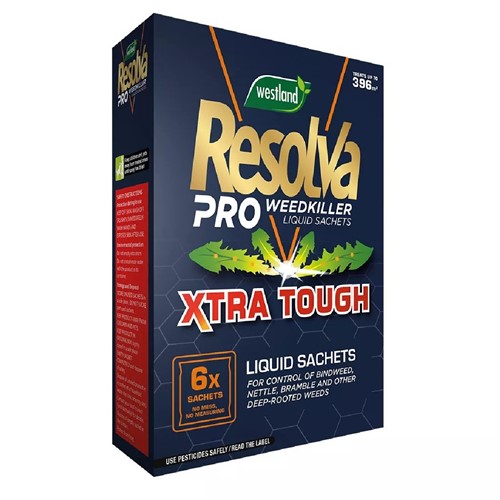 Resolva Pro Xtra Tough Weedkiller 6 x100ml Liquid Sachets