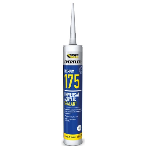 Everbuild 175 Universal Acrylic Sealant 380ml - C4 - White