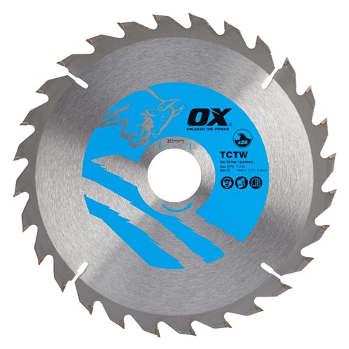 OX-TCTW-1843028 - OX Wood Cutting Blade - Coarse - 184mm