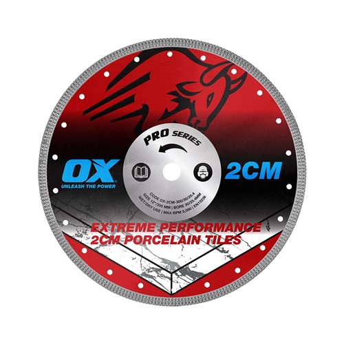 2CM-300/20  OX Pro 2cm Porcelain Cutting Blade - 300/20mm