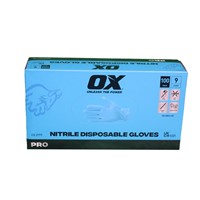 Ox Nitrile Disposable Gloves 100 Pack - Size 10/XL