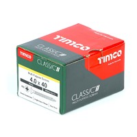 4.0 x 40mm Multi Purpose Screw CSK ZYP - Box of 200