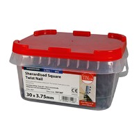 Square Twisted Sherardised Nail 30 x 3.75mm - 2.5kg Tub