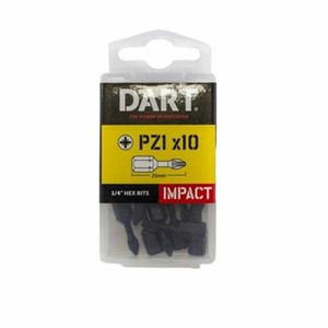 Dart Impact Driver Bit PZ1 25mm - 10 Pk