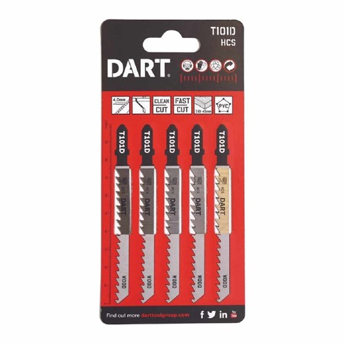 Dart T101D Wood Cutting Jigsaw Blade - 5 Pk