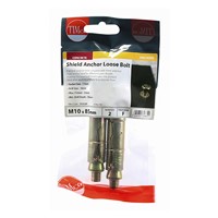 M10 x 85mm Loose Bolt - Shield Anchor (M10:25L) TIMpac
