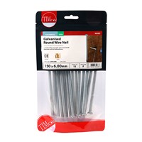 Round Wire Galvanised Nails 150 x 6.00mm - 500g TIMbag