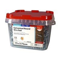 Round Wire Galvanised Nails 75 x 3.75mm - 2.5kg Tub