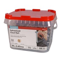 Galvanised Clout Nails 30 x 2.65mm