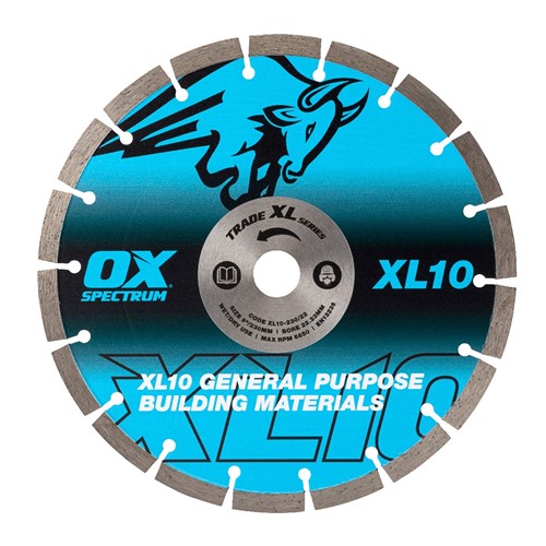 XL10-230/22 OX Trade Segmented Diamond Blade - G/P