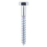 8.0 x 50mm Hex Coach Screw BZP