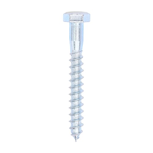 8.0 x 65mm Hex Coach Screw BZP