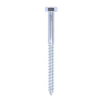 10.0 x 130mm Hex Coach Screw BZP