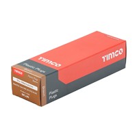 Timco Brown Plastic Plugs 42mm (Bag of 100)