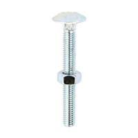 Timco Carriage Bolt & Hex Nut M6 x 50mm