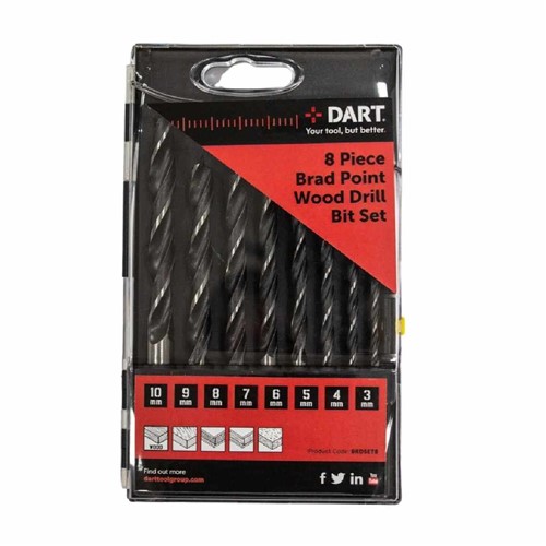 Dart Wood Drill Set - 8 Pieces