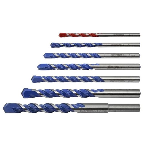 Faithfull Multi Construction Drill Bit Set 4-12mm (7 Piece)