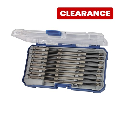 FaithFull Long Impact Bit Set In Case - 16 Piece