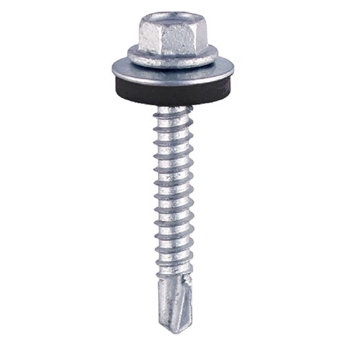 5.5 x 38mm L/S Self Drilling Screw Hex EPDM  - 100 TIMbag