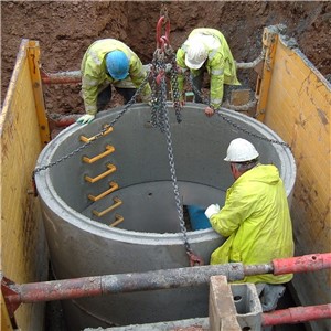 Tracey Concrete Chamber Ring 1500mm Diameter x 1000mm Deep Inc Steps